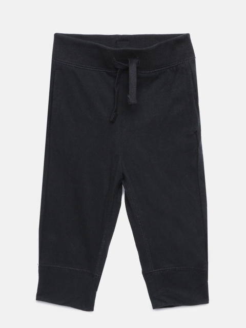 

GAP Baby Boy Black Solid Pull-On Joggers
