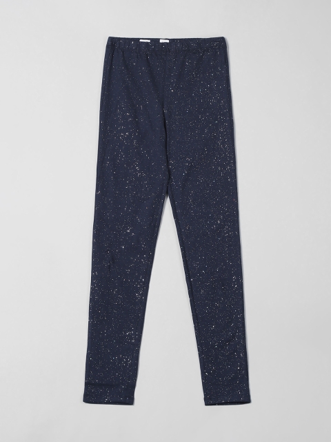 

GAP Girls Navy Blue Sparkle Leggings in Stretch Jersey