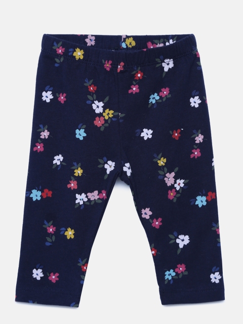 

GAP Baby Girls' Navy Blue Crazy Stripe Leggings