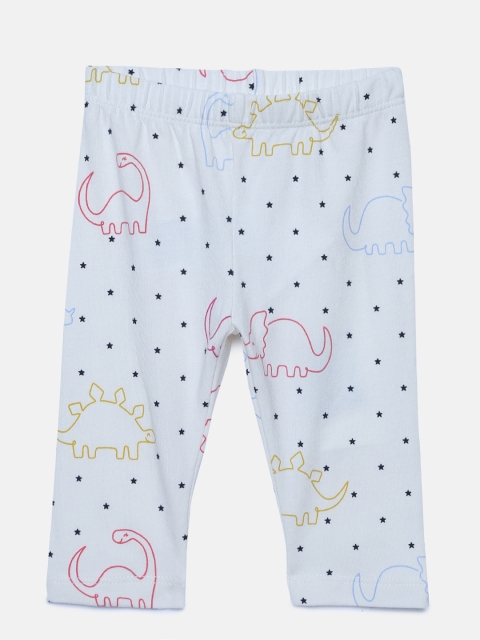 

GAP Baby Girls' White AO DINO Printed Leggings