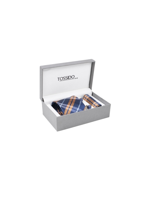 

Tossido Men Brown, Blue & Silver-Toned Accessory Gift Set