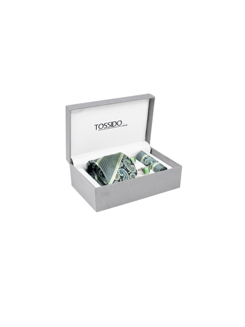 

Tossido Men Green, Blue & Silver-Toned Accessory Gift Set