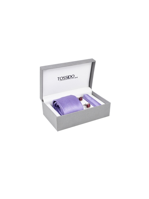 

Tossido Men Purple, Red & Silver-Toned Accessory Gift Set