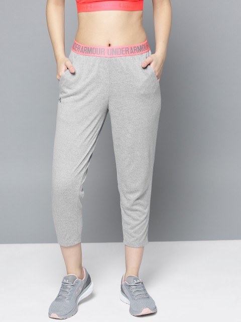 

UNDER ARMOUR Women Grey Melange Play Up Capri Twist Track Pants