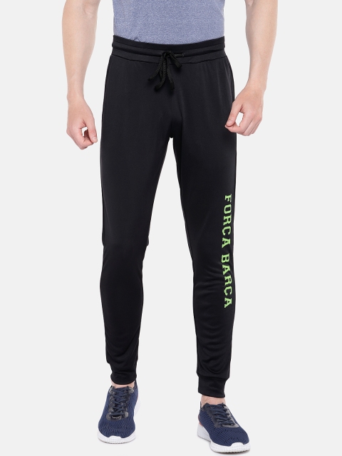 

FC Barcelona Men Black Solid Joggers