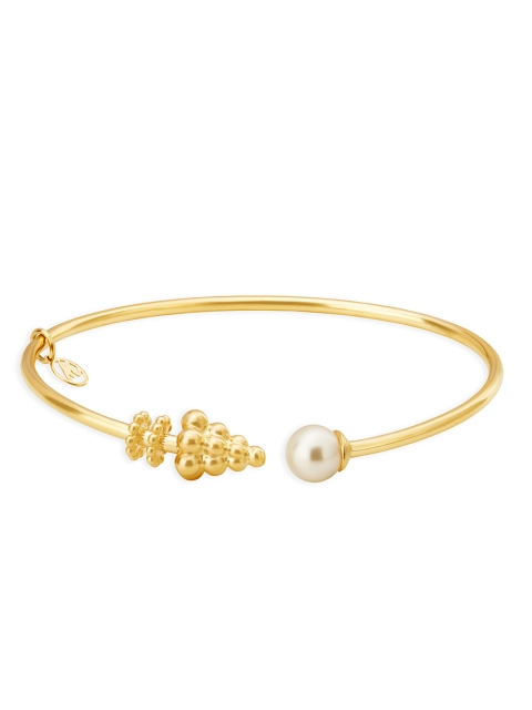 

Mia by Tanishq 14-Karat Gold Precious Pearl Bangle