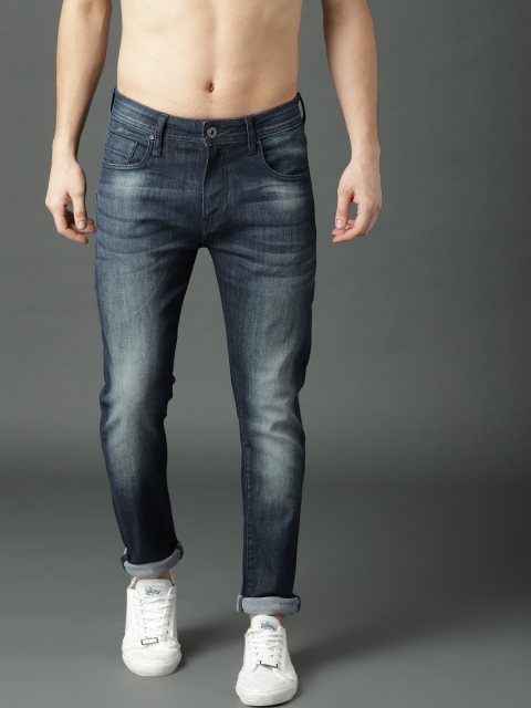 

Roadster Men Navy Blue Skinny Fit Mid-Rise Clean Look Stretchable Jeans