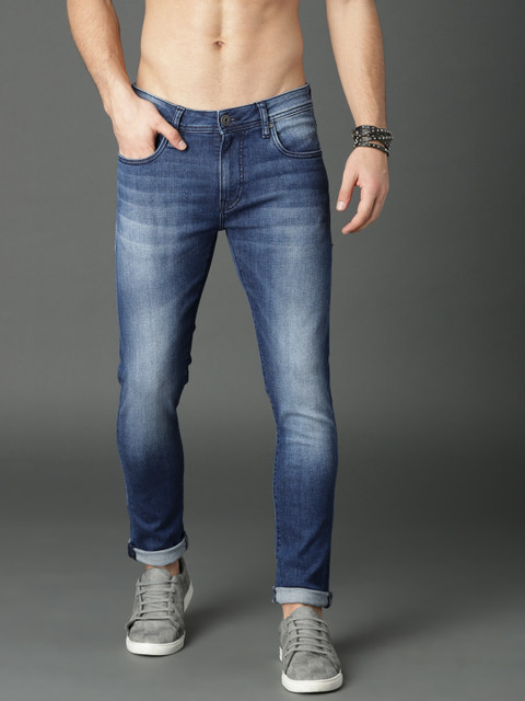 

Roadster Men Blue Skinny Fit Mid-Rise Clean Look Stretchable Jeans