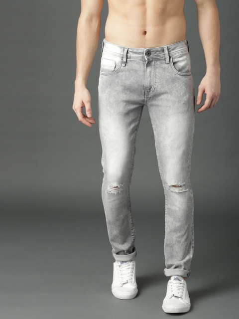

Roadster Men Grey Skinny Fit Mid-Rise Clean Look Stretchable Jeans