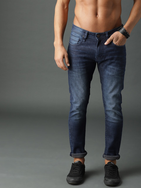 

Roadster Men Blue Skinny Fit Mid-Rise Clean Look Stretchable Jeans