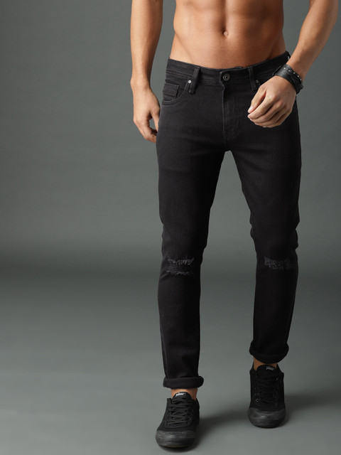 

Roadster Men Black Skinny Fit Mid-Rise Clean Look Stretchable Jeans