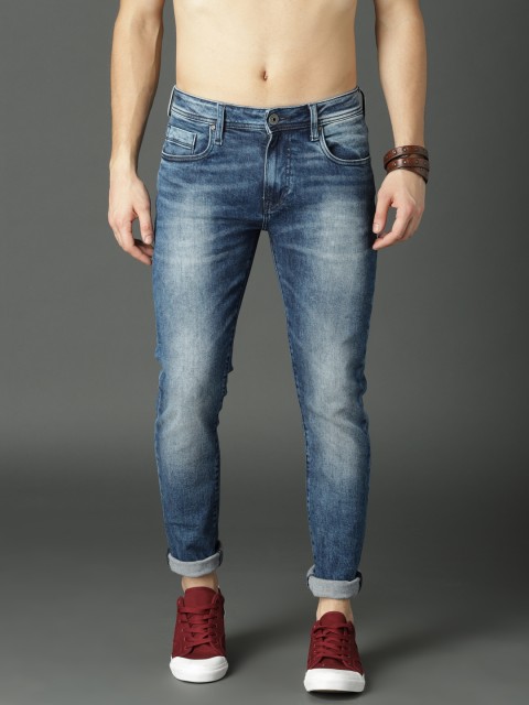 

Roadster Men Blue Skinny Fit Mid-Rise Clean Look Stretchable Jeans