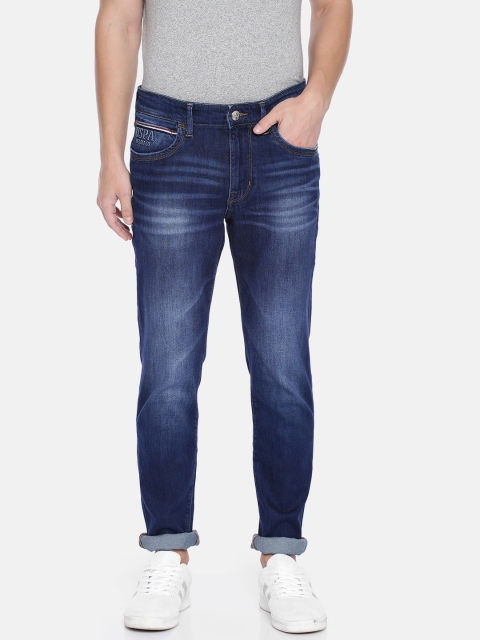 

U.S. Polo Assn. Denim Co. Men Blue Brandon Slim Tapered Fit Clean Look Stretchable Jeans