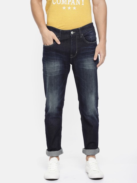 

U.S. Polo Assn. Denim Co. Men Blue Brandon Slim Fit Mid-Rise Clean Look Stretchable Jeans