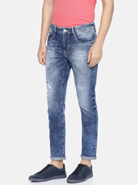 

U.S. Polo Assn. Denim Co. Men Blue Slim Fit Mid-Rise Mildly Distressed Stretchable Jeans