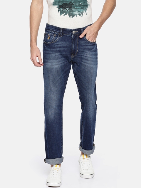 

U.S. Polo Assn. Denim Co. Men Blue Slim Fit Mid-Rise Clean Look Stretchable Jeans