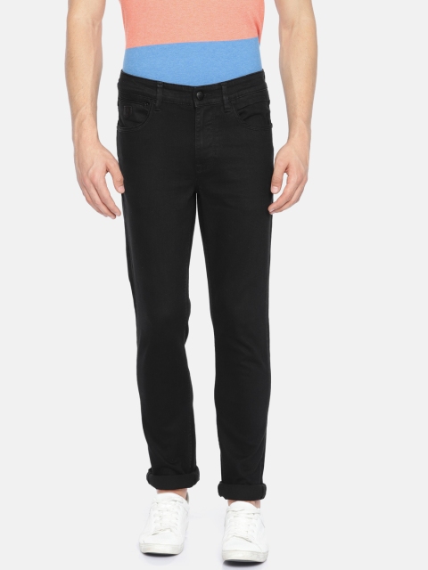 

U.S. Polo Assn. Denim Co. Men Black Delta Slim Fit Mid-Rise Clean Look Stretchable Jeans