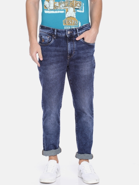 

U.S. Polo Assn. Denim Co. Men Blue Delta Slim Fit Mid-Rise Clean Look Stretchable Jeans