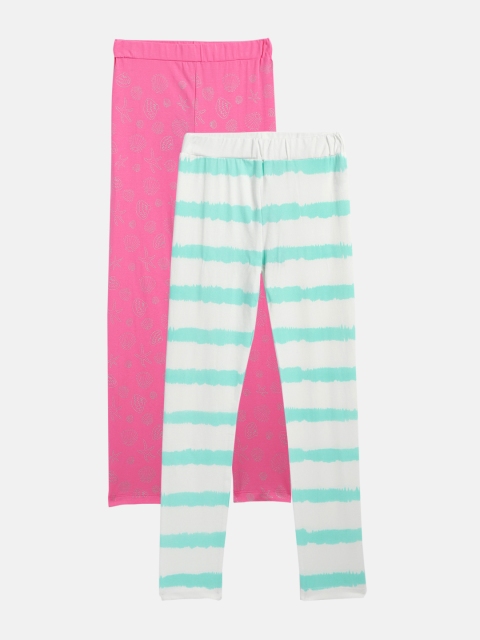 

YK Girls Pack of 2 Leggings, Pink
