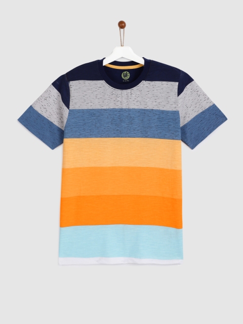 

YK Boys Multicoloured Colourblocked Round Neck T-shirt, Multi