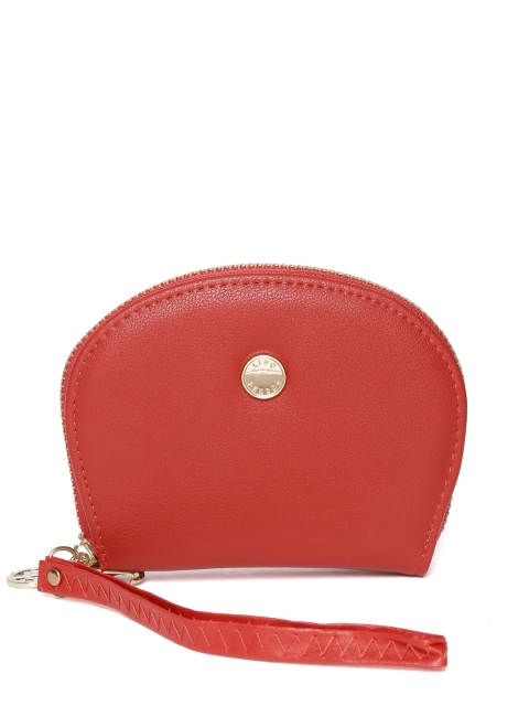 

Lino Perros Women Red Solid Zip Around Wallet