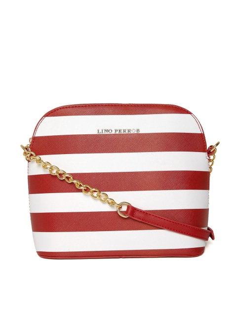 

Lino Perros Red & White Striped Sling Bag