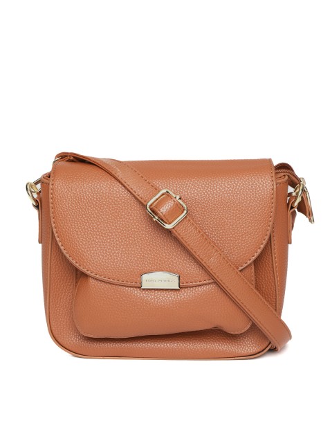 

Lino Perros Tan Brown Solid Sling Bag