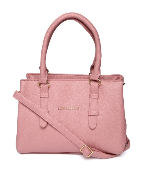 

Lino Perros Pink Solid Handheld Bag