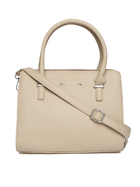 

Lino Perros Beige Solid Handheld Bag