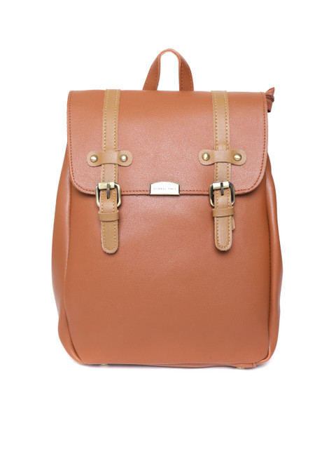 

Lino Perros Women Brown Solid Backpack