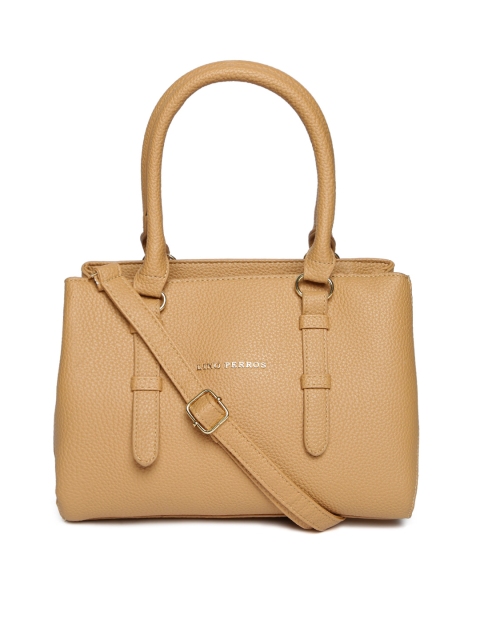 

Lino Perros Brown Solid Handheld Bag