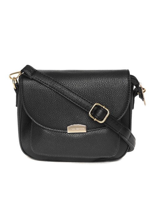 

Lino Perros Black Solid Sling Bag