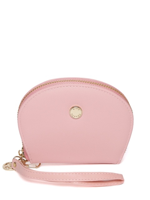 

Lino Perros Women Pink Solid Zip Around Wallet