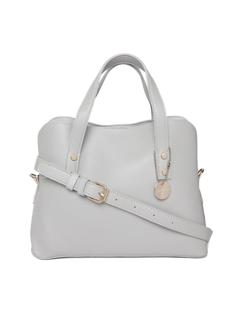 

Lino Perros Grey Solid Handheld Bag with Detachable Sling Strap