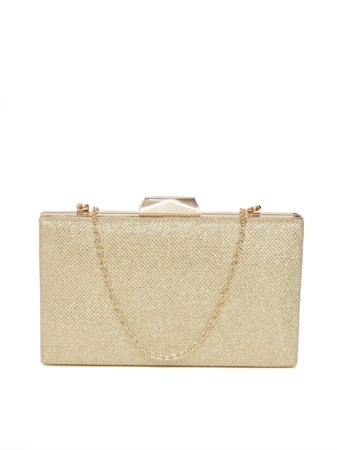 

Lino Perros Gold-Toned Shimmery Box Clutch