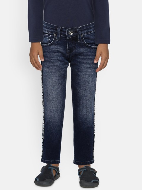 

Pepe Jeans Boys Blue Regular Fit Mid-Rise Clean Look Jeans