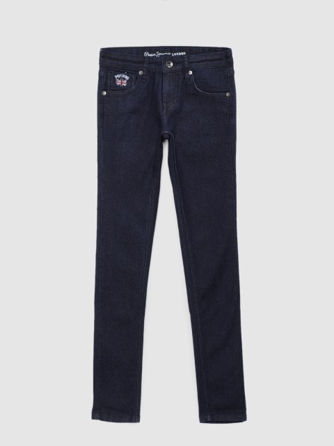 

Pepe Jeans Girls Blue Skinny Fit Mid-Rise Clean Look Stretchable Jeans
