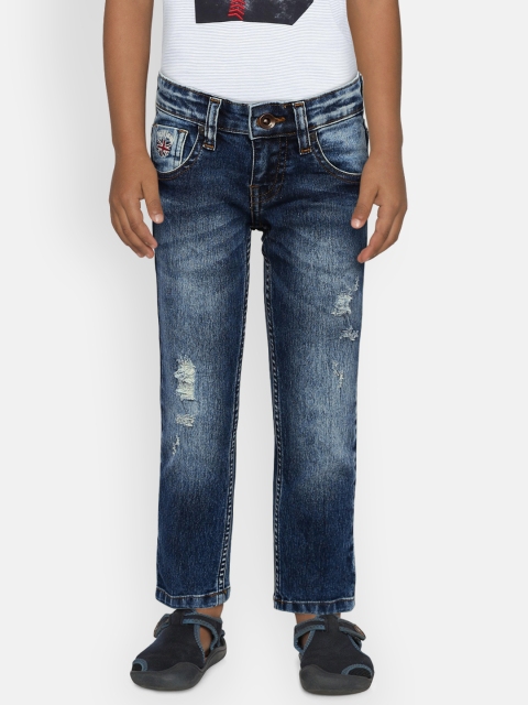 

Pepe Jeans Boys Blue Mid-Rise Low Distress Stretchable Jeans