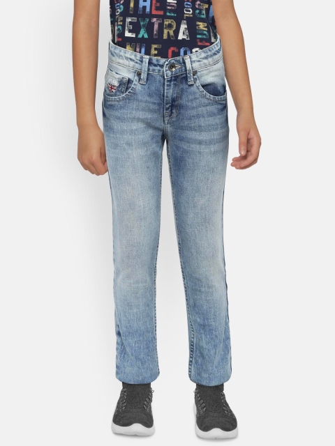 

Pepe Jeans Boys Blue Slim Fit Mid-Rise Clean Look Stretchable Jeans