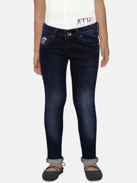 

Pepe Jeans Girls Blue Holly IP Pixlette Skinny Fit Mid-Rise Clean Look Stretchable Jeans