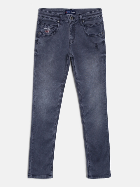

Pepe Jeans Boys Blue Slim Fit Low-Rise Low Distress Jeans