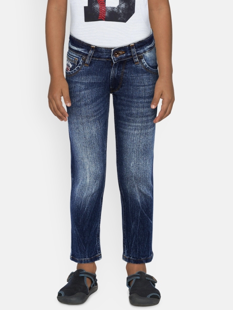 

Pepe Jeans Boys Blue Straight Fit Low-Rise Clean Look Stretchable Jeans