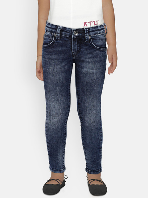 

Pepe Jeans Girls Blue Slim Fit Clean Look Jeans