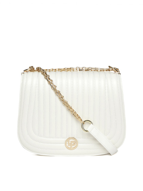 

Lino Perros White Quilted Sling Bag