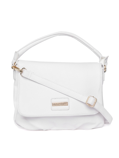 

Lino Perros White Solid Satchel