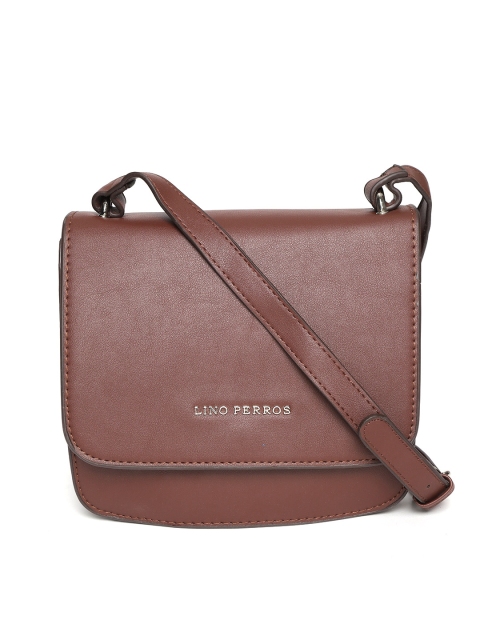 

Lino Perros Brown Solid Sling Bag