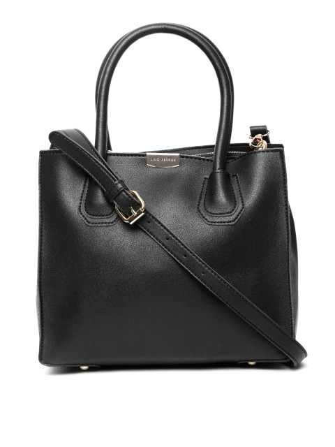 

Lino Perros Black Solid Handheld Bag