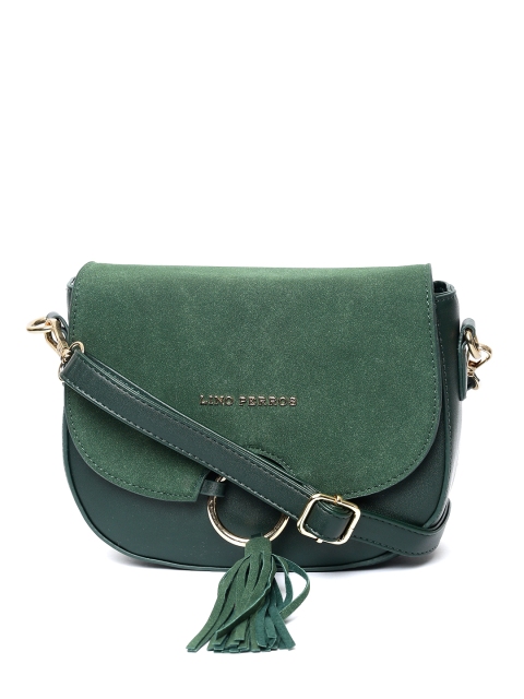 

Lino Perros Green Solid Sling Bag