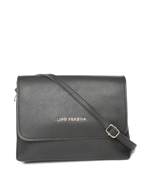 

Lino Perros Black Solid Sling Bag