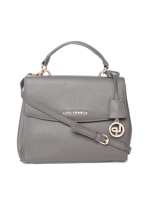 

Lino Perros Grey Solid Satchel